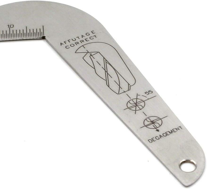 118 Degree Drill Bit Angle Gauge Drill Bit Sharpening Gauge Drill Sharpening Gauge Grinding Angle Drill Protractor Stainless Steel Angle Drill Sharpening Tool