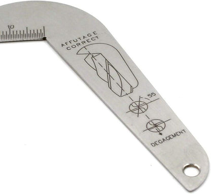 118 Degree Drill Bit Angle Gauge Drill Bit Sharpening Gauge Drill Sharpening Gauge Grinding Angle Drill Protractor Stainless Steel Angle Drill Sharpening Tool