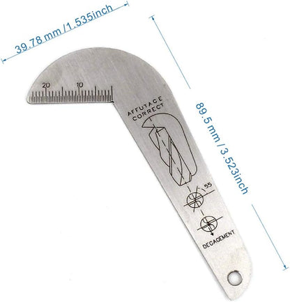 118 Degree Drill Bit Angle Gauge Drill Bit Sharpening Gauge Drill Sharpening Gauge Grinding Angle Drill Protractor Stainless Steel Angle Drill Sharpening Tool
