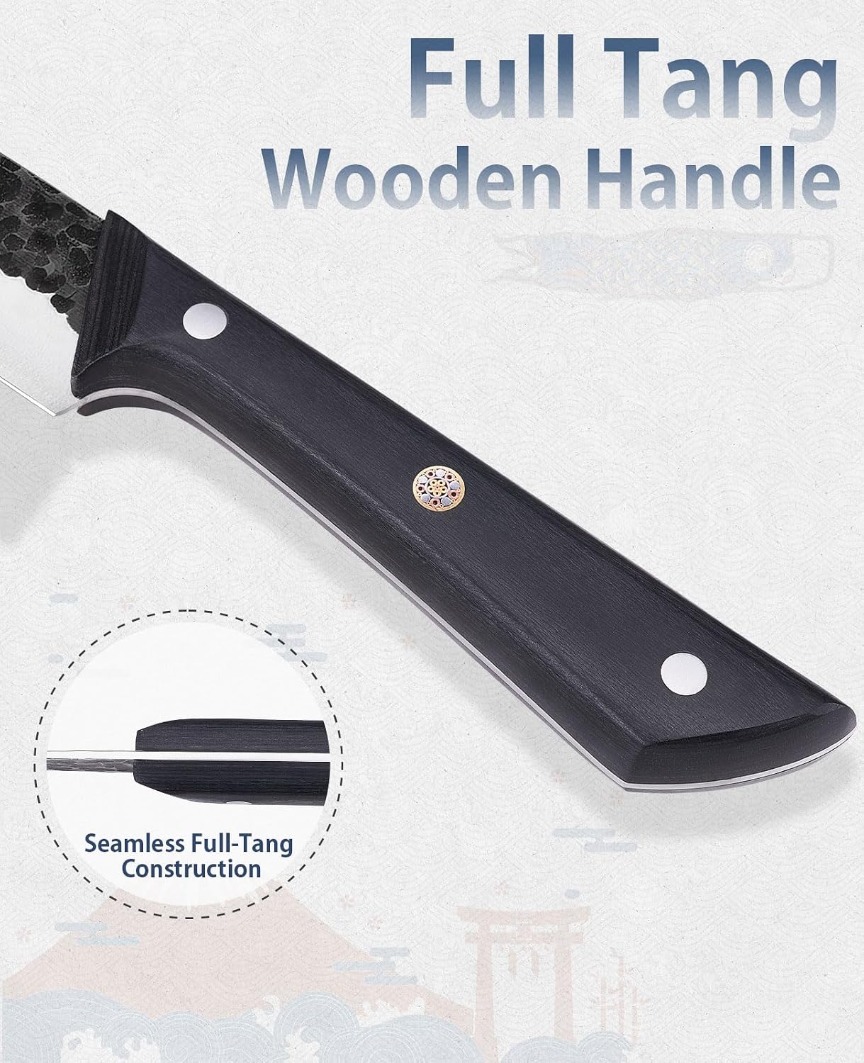 3.7 Inch Hand Forged Paring Knife with Gift Box for Men & Women | VG10 High Carbon 3-Layer Clad Steel Small Kitchen Knife, Ultra Sharp Full Tang for Peeling, Slicing & Delicate Prep