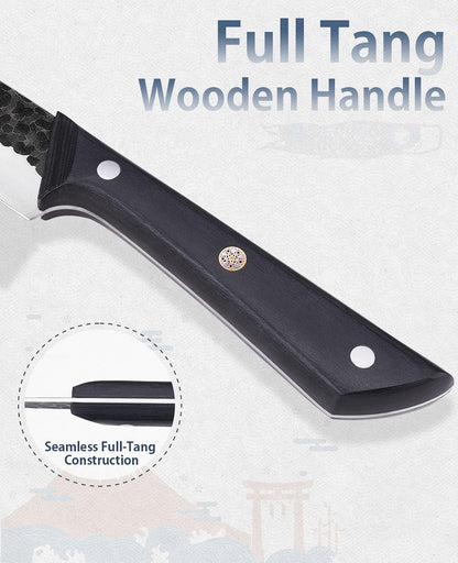 3.7 Inch Hand Forged Paring Knife with Gift Box for Men & Women | VG10 High Carbon 3-Layer Clad Steel Small Kitchen Knife, Ultra Sharp Full Tang for Peeling, Slicing & Delicate Prep