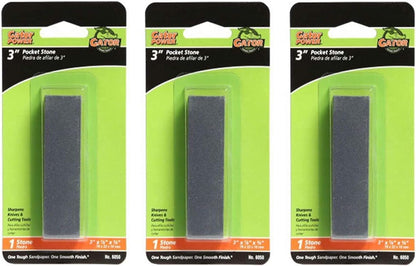 6050 Pocket Sharpening Stone, 3-Inch x 7/8-Inch, 3 Pack