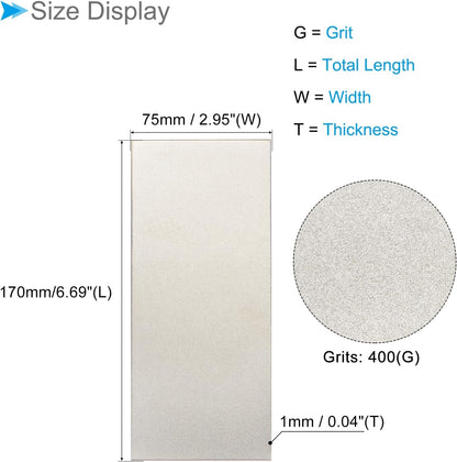 Diamond Whetstone Sharpening Stone, 2000 Grit 6.69" x 2.95" Total Size, Sharpener Abrasive Tool - (Applications: for Metal Grinding)