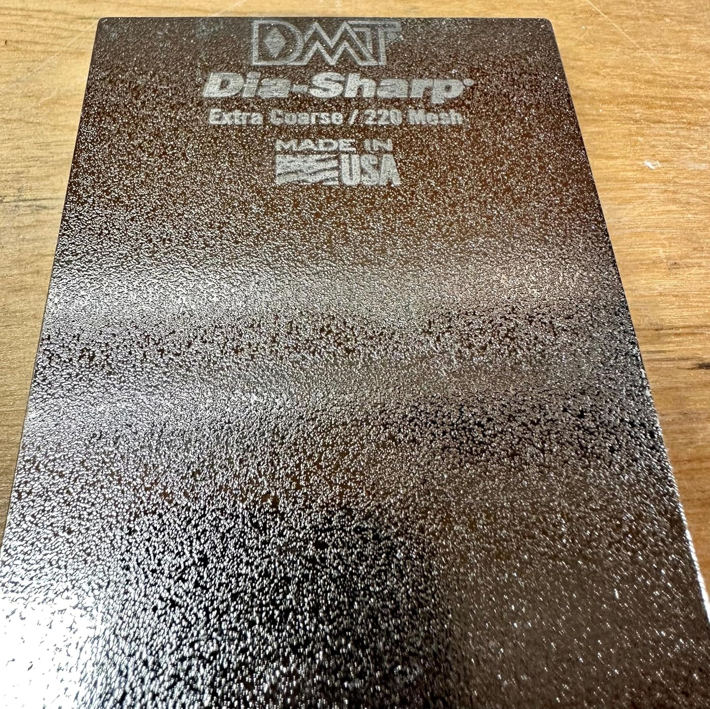 DMT D8X Diamond Dia-Sharp Bench Stone, Tool, Blade, Knife Sharpener - Extra Coarse (220) Diamond Grit Flat Sharpening, Made & Crafted in the USA 8" x 3" x 0.38"