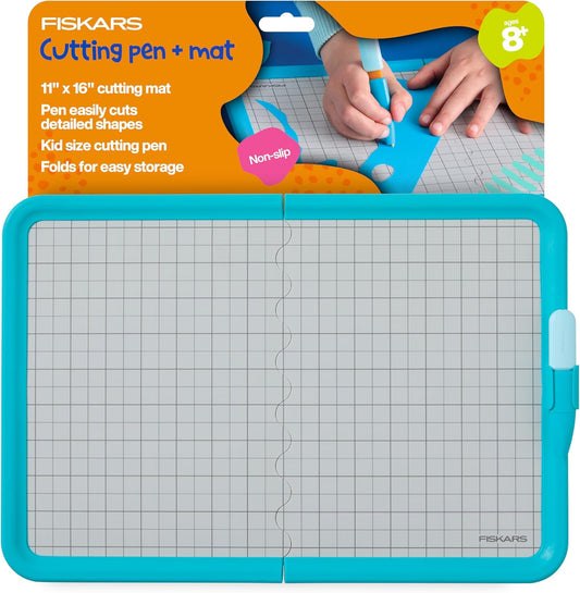 Kids Cutting Pen with Foldable Non-Slip Mat – Safe Precision Tool for Crafting and School Projects