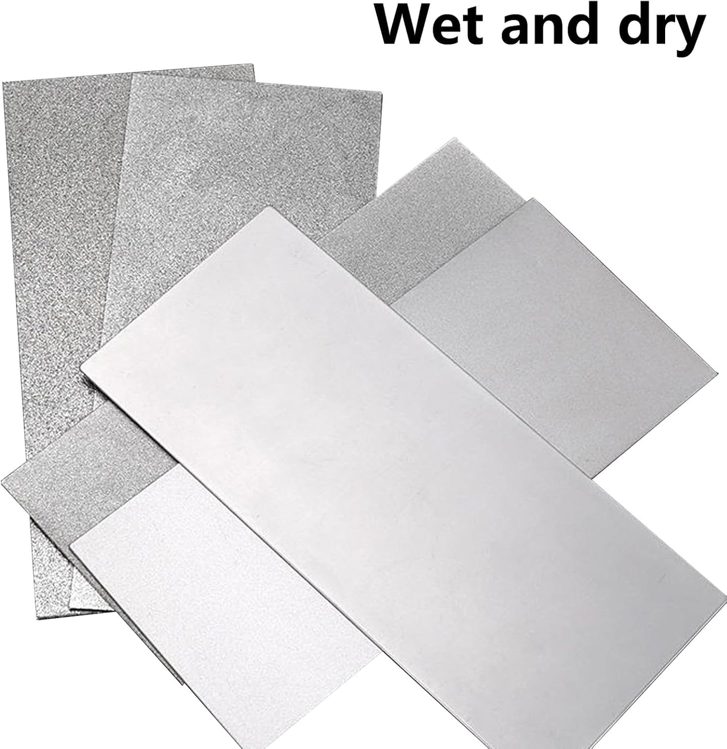 Diamond Sharpening Stone Professional Diamond Knife Sharpener Plate Honing Whetstone for Knives Chisel (SET-B)