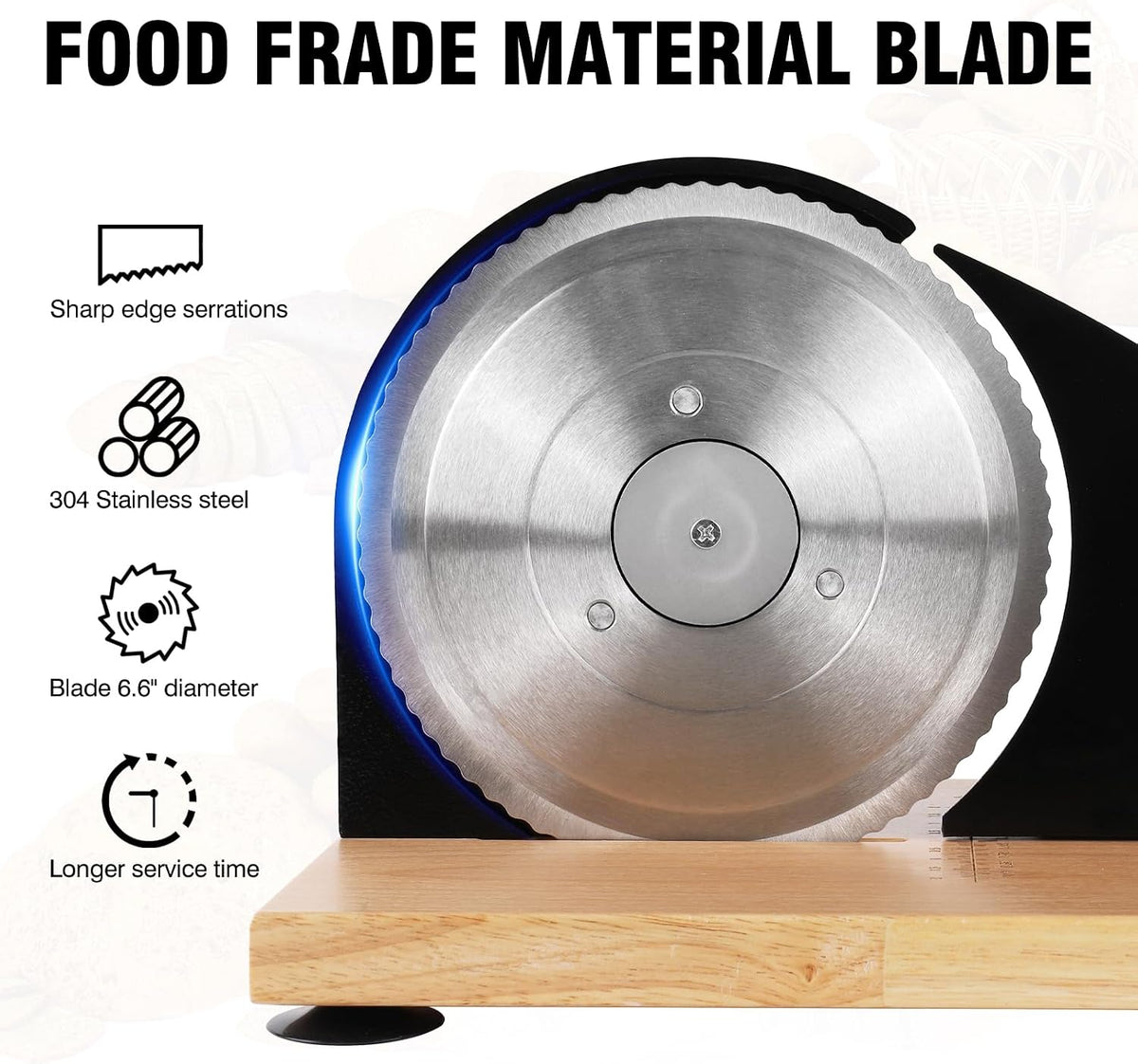 Manual Bread Slicer Adjustable Thickness for Homemade Sourdough