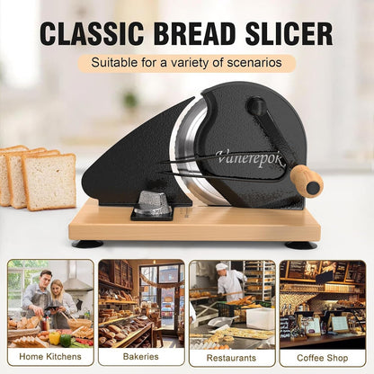 Manual Bread Slicer Adjustable Thickness for Homemade Sourdough