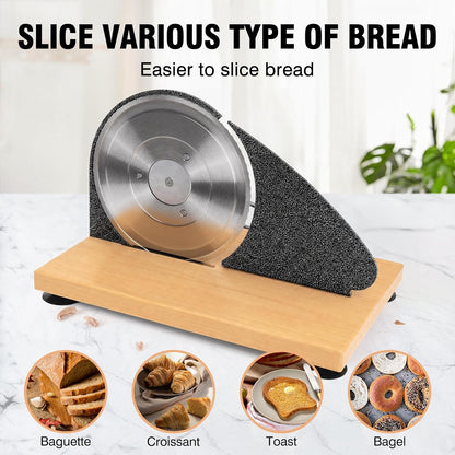 Manual Bread Slicer Adjustable Thickness for Homemade Sourdough