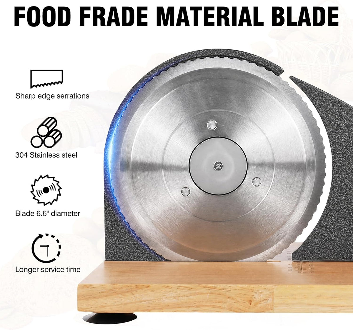 Manual Bread Slicer Adjustable Thickness for Homemade Sourdough
