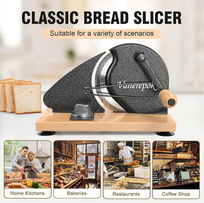 Manual Bread Slicer Adjustable Thickness for Homemade Sourdough