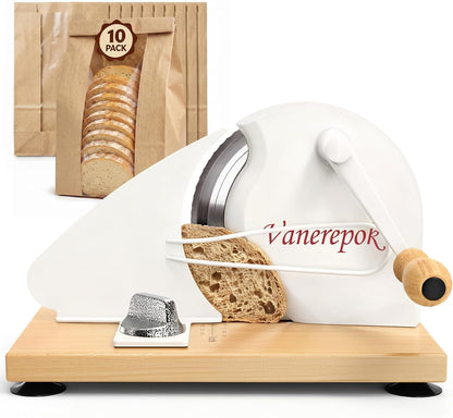 Manual Bread Slicer Adjustable Thickness for Homemade Sourdough