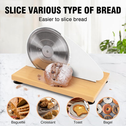 Manual Bread Slicer Adjustable Thickness for Homemade Sourdough
