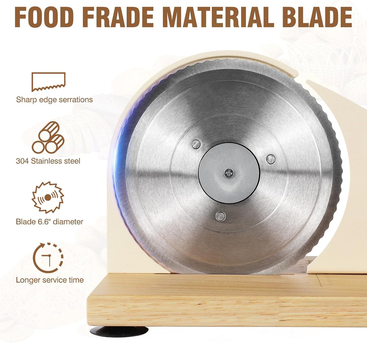 Manual Bread Slicer Adjustable Thickness for Homemade Sourdough