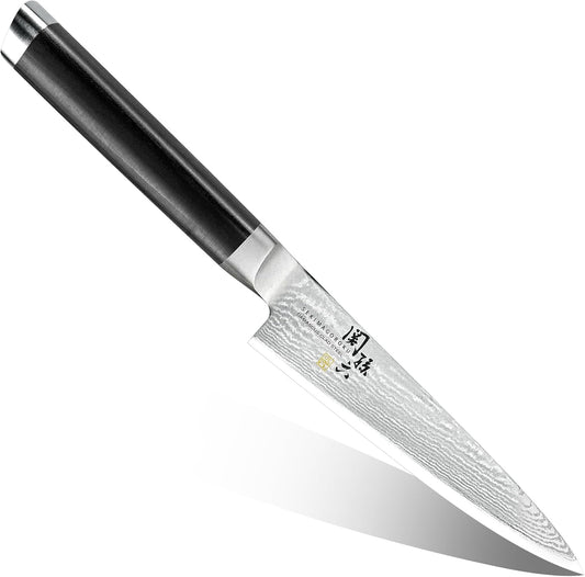 Seki Magoroku Damascus Petty Knife 120mm (AE-5202)
