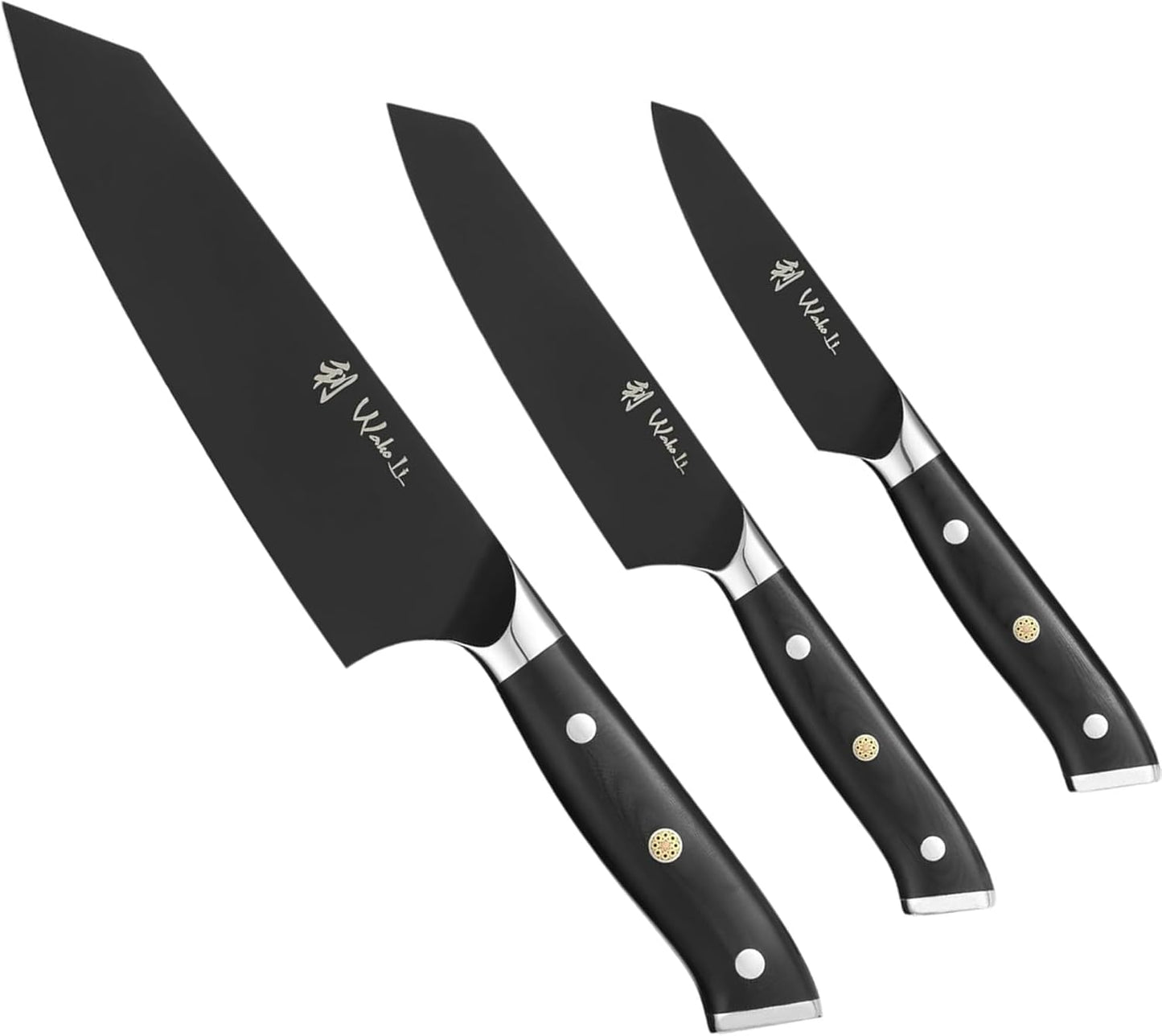 Titanium Noir Nakiri Knife – 6.7-Inch Professional Vegetable Chef Knife | 5Cr15MoV Stainless Steel Blade with Black Titanium Coating | Ergonomic G10 Handle | Kitchen Knife in Gift Box