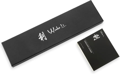 Titanium Noir Nakiri Knife – 6.7-Inch Professional Vegetable Chef Knife | 5Cr15MoV Stainless Steel Blade with Black Titanium Coating | Ergonomic G10 Handle | Kitchen Knife in Gift Box