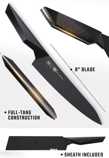 8" Chef Knife - Titanium Nitride Coated Steel