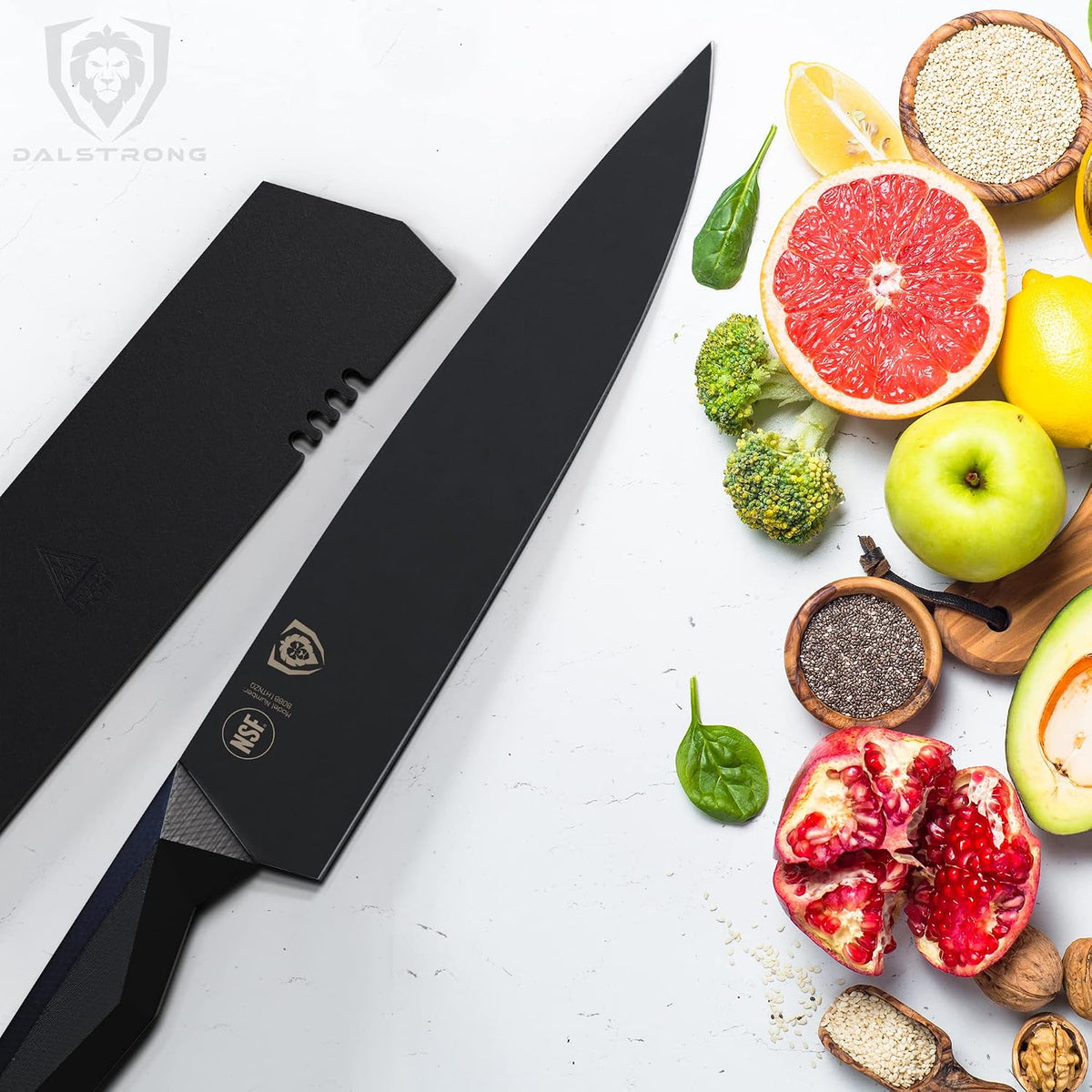 8" Chef Knife - Titanium Nitride Coated Steel