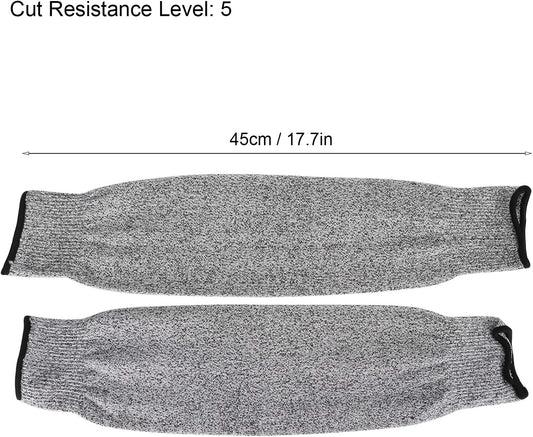 Cut Proof Sleeves, Cut Resistance Level 5 Arm Protector, Non Easy to, with Strong Air Permeability, for Gardening Farm Kitchen Wood Carving Fishing Camping