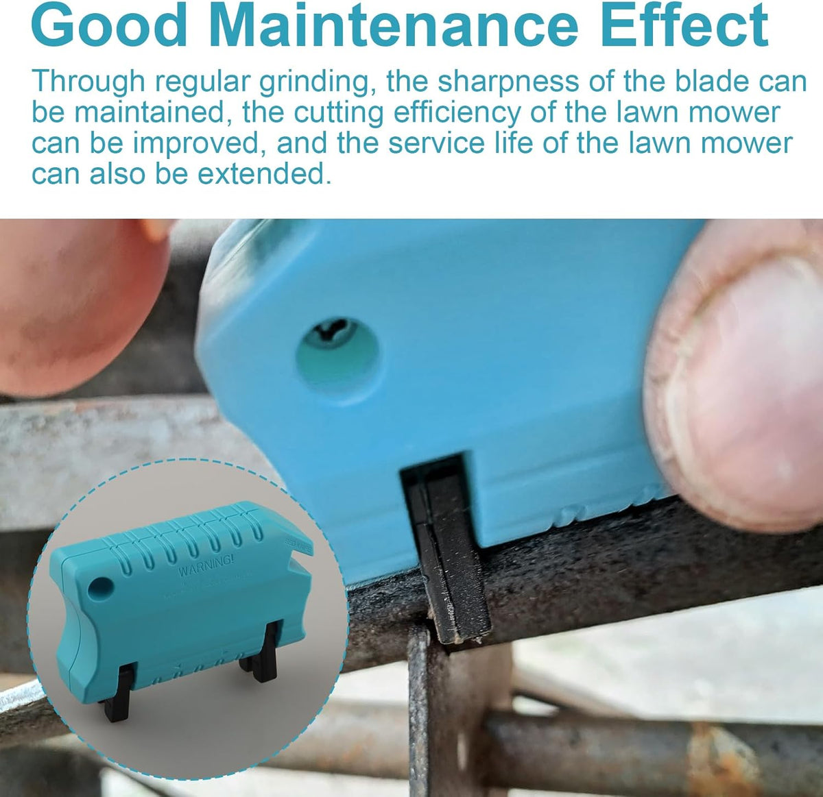 Reel Lawn Mower Hand Sharpener | Compatible with Push Reel Mowers
