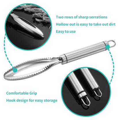 Upgraded Poultry Shears and Stainless Steel Lung Remover, SUS 304 Chicken Processing Equipment with Strong Working Head and Ergonomic Handle, Essential Chicken Butchering Equipment Kitchen Tool