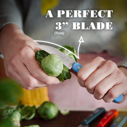 No. 114 Essential Vegetable Knife, Hornbeam Wood (Red)