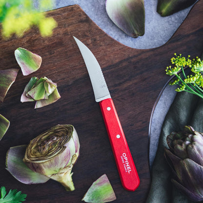 No. 114 Essential Vegetable Knife, Hornbeam Wood (Red)