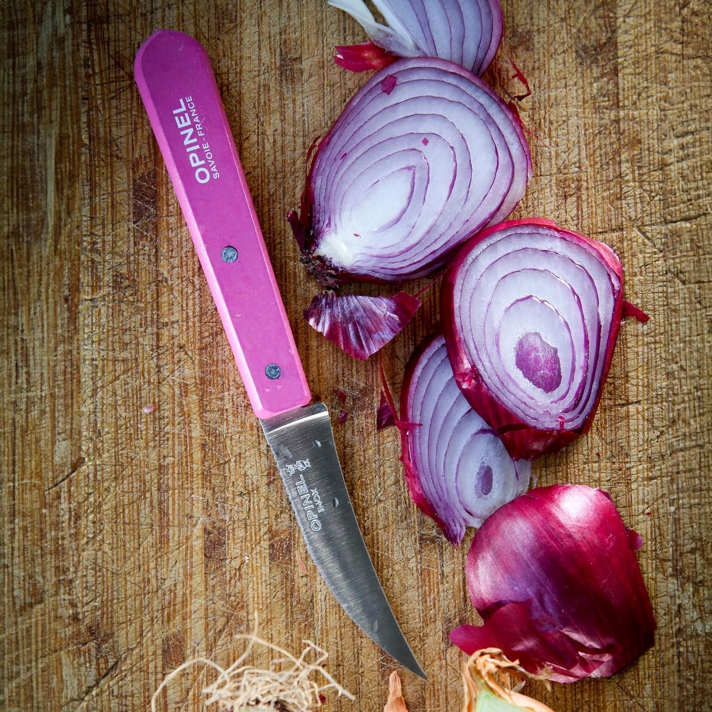 No. 114 Essential Vegetable Knife, Hornbeam Wood (Red)