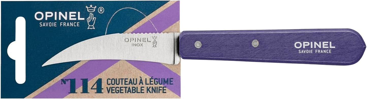 No. 114 Essential Vegetable Knife, Hornbeam Wood (Red)