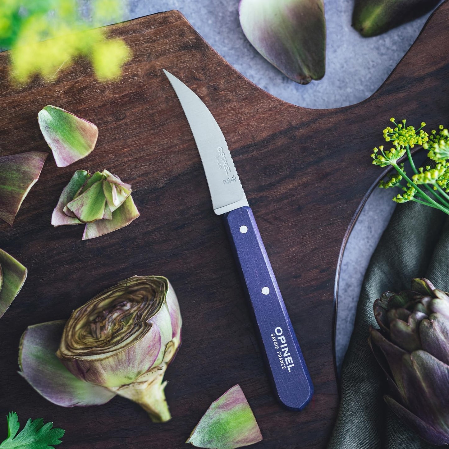 No. 114 Essential Vegetable Knife, Hornbeam Wood (Red)