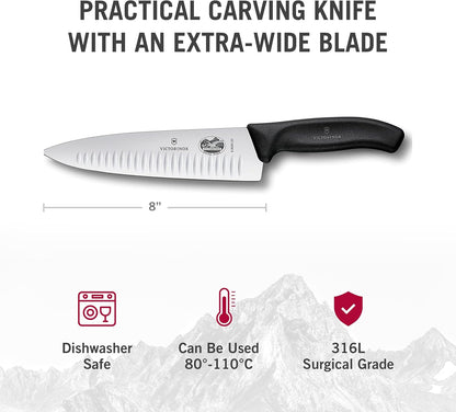 Swiss Classic 8-Inch Chef's Knife with Granton Edge