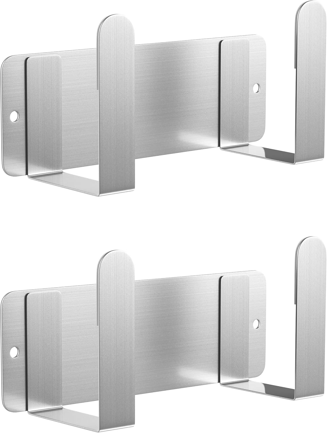 Stainless Steel Wall Mounted Cutting Board Holder Punch-Free Adhesive Multifunctional Kitchen Organizer Pot Lid Storage Rack 7" x 2.3" x 1.8"
