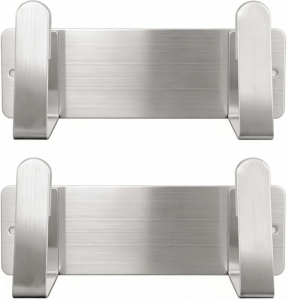 Stainless Steel Wall Mounted Cutting Board Holder Punch-Free Adhesive Multifunctional Kitchen Organizer Pot Lid Storage Rack 7" x 2.3" x 1.8"
