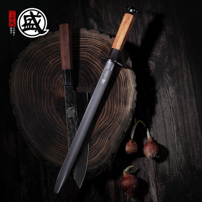 12 Inch Round Honing Steel for Knives, Rosewood Handle | Diamond-Coated Surface, 10000-Grit Fine Edge, 68 HRC, Captures Metal Shavings, Non-Slip Octagonal Grip