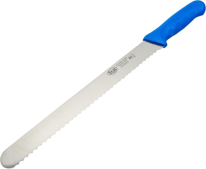 12" Wavy Edge Slicer, Blue PP Hdl, Straight