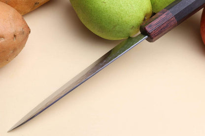 Yoshihiro 46 Layers VG10 Hammered Damascus Petty Japanese Utility Knife Ambrosia Handle (6''(150mm))