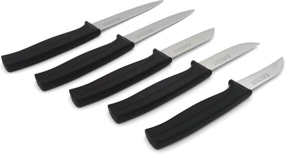 Paring Knife Set, MATTSTONE HILL Kitchen Knife Set - kitchen Prep knives, Fruit & Vegetable Knife Set, Premium German Steel, White Handle