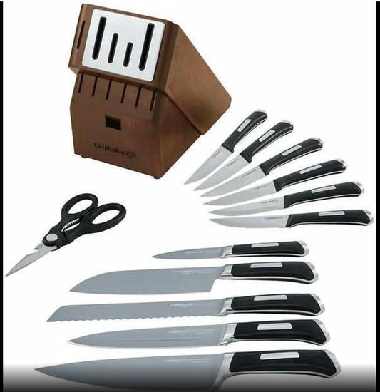 Precision SharpIN Nonstick 13-Piece Cutlery Set With Self Sharpening Block