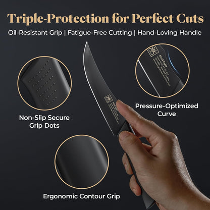 Steak Knives Set of 8, 4.7 Inch Dishwasher Safe Table Knives