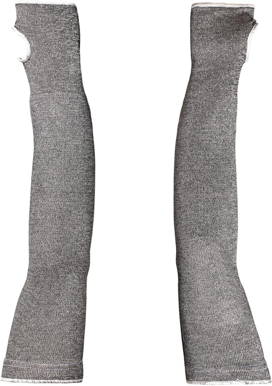 Cut Resistant Work Sleeves with Thumbholes for Men and Women - 18" Length - KTAG1T18T (Large)