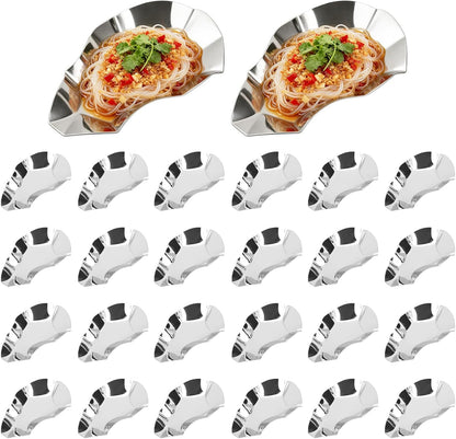 24 PCS Oyster Shells, Stainless Steel Grillable Oyster Grill Pan Shells Set, Kitchen Metal Oyster Grilling Shells for Cooking Oysters, Shrimp, Scallops, Clams, Reusable for Baking & Seafood