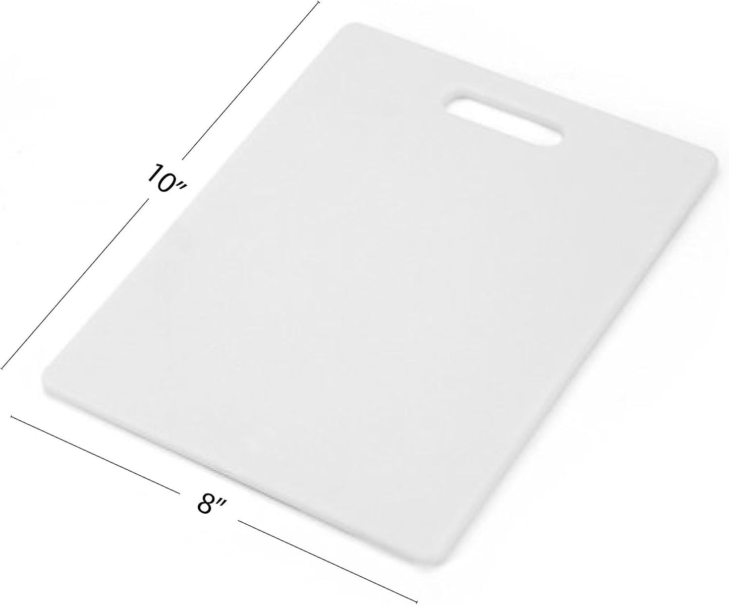 Cutting Boards for Kitchen, 3-Piece Poly Board Set, Reversible Plastic Cutting Board Set with Hand Holes, Dishwasher Safe, Food Prep and Charcuterie Boards, BPA-Free Polypropylene