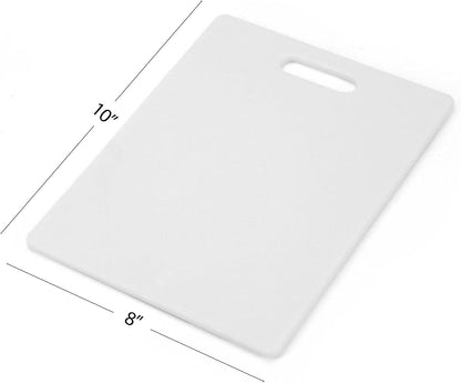 Cutting Boards for Kitchen, 3-Piece Poly Board Set, Reversible Plastic Cutting Board Set with Hand Holes, Dishwasher Safe, Food Prep and Charcuterie Boards, BPA-Free Polypropylene
