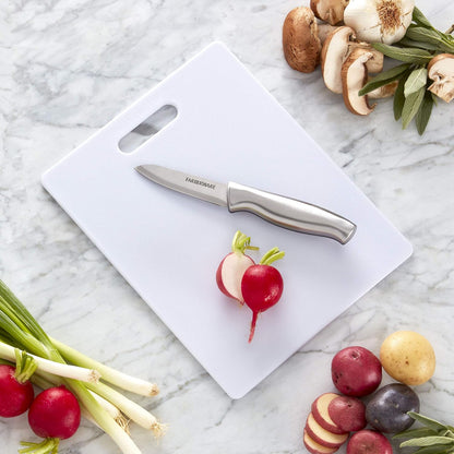 Cutting Boards for Kitchen, 3-Piece Poly Board Set, Reversible Plastic Cutting Board Set with Hand Holes, Dishwasher Safe, Food Prep and Charcuterie Boards, BPA-Free Polypropylene