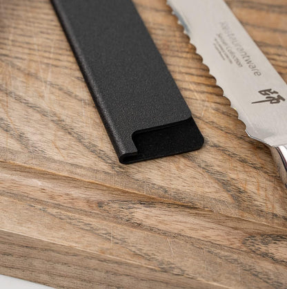 Sensei 12 x 2 Inch Knife Sleeve, 1 Knife Protector - Fits Chef Knife, Felt Lining, Black Plastic Knife Blade Guard, Durable, Cut-Proof