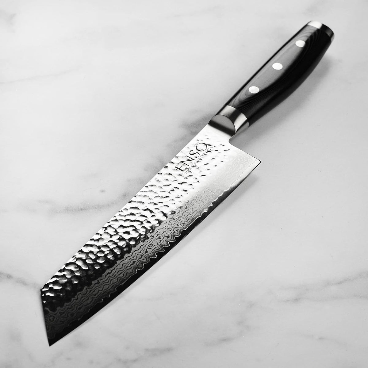 HD Hammered Damascus 8-inch Kiritsuke Knife