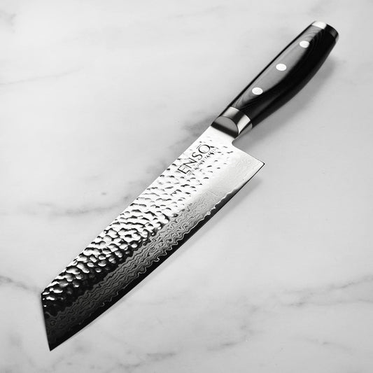 HD Hammered Damascus 8-inch Kiritsuke Knife