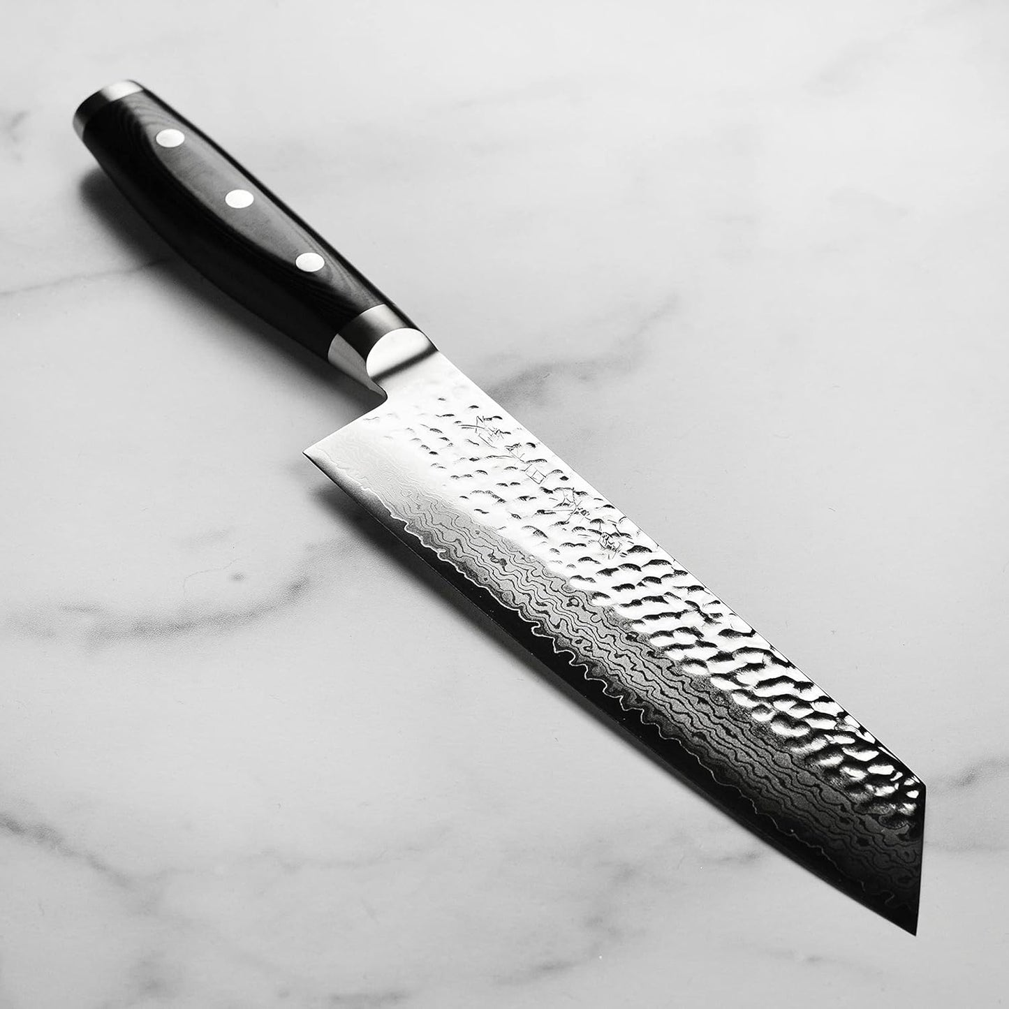 HD Hammered Damascus 8-inch Kiritsuke Knife