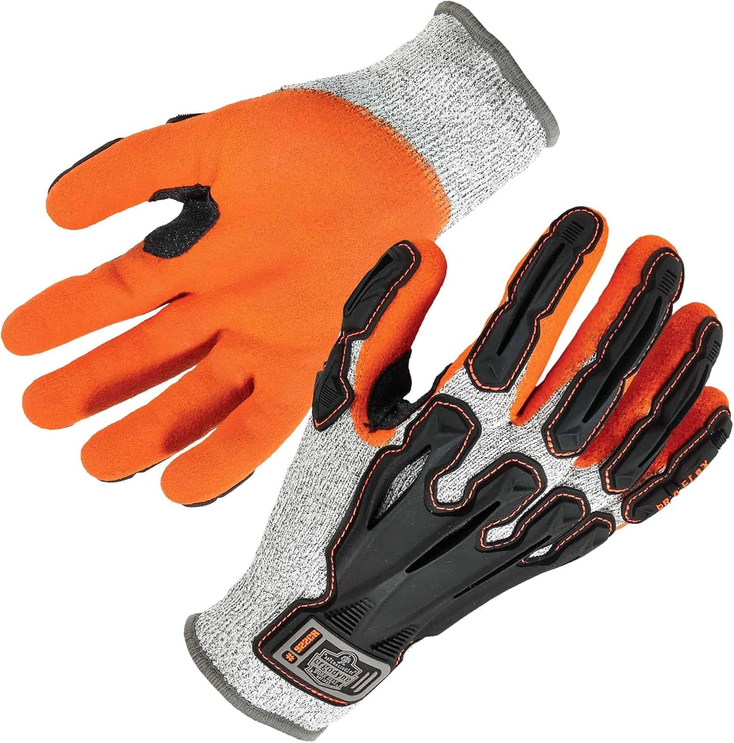 Nitrile Dipped Work Gloves, Cut Resistant, Cut Level A3, Back Hand Impact Protection, ProFlex 922CR, Gray, Extra Large